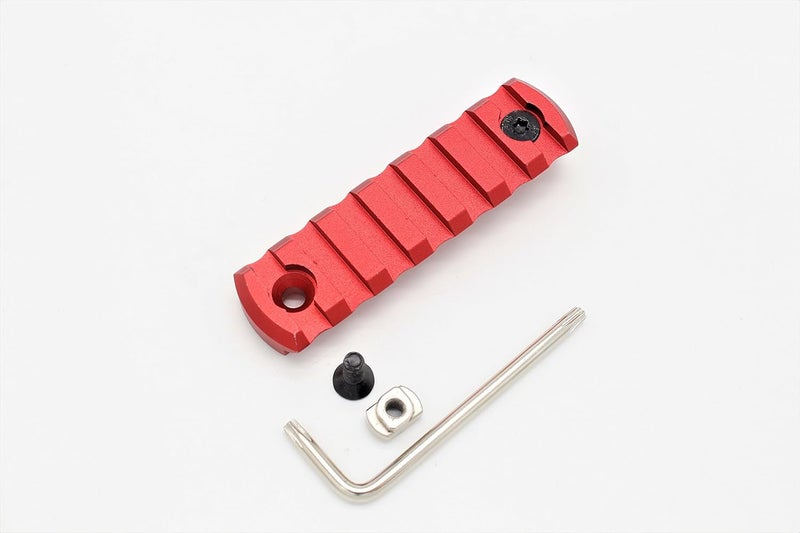 Active8 5,7,9,11,13 Slot M-lok Picatinny Rail Lightweight Aluminum Weaver Rail Section Red for Mlok Rail System - Image 4